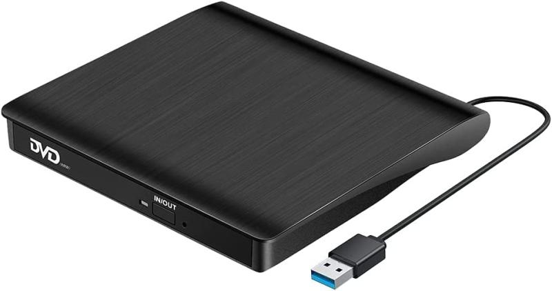 AMIUKON 外付け DVD CDドライブ USB 3.0/Typ