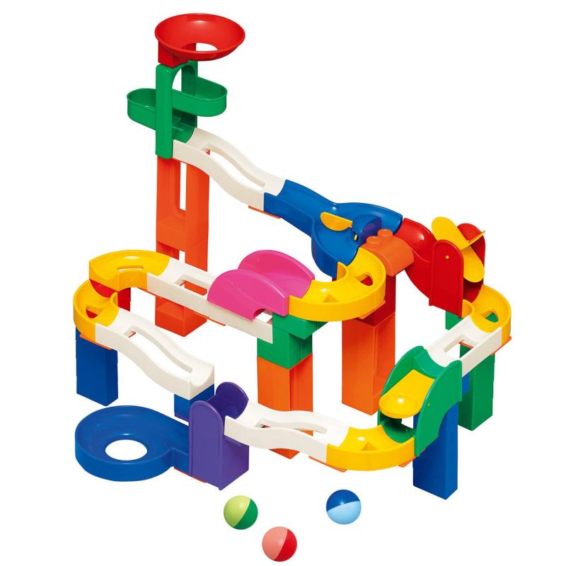トイローヤル(Toyroyal) コロコロコースターDX ギミックパーツ付き ( ブロック遊び / コロコロ遊び ) 知育玩具 大きなパーツ ボールコースター おもちゃ ブロック 組み立て