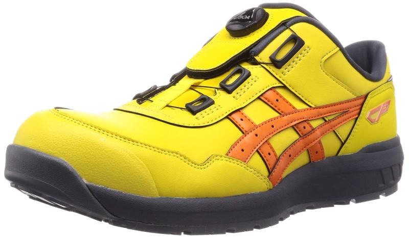 [アシックスワーキング] 安全靴 作業靴 ウィンジョブ CP306 BOA ブライトイエロー/ハバネロ 24.5 cm 3E