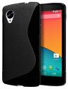 Google Nexus 5 TPUデザインカバーケース ( ネクサス5 LG-D820 対応) 軽量ソフトモデル Design Cover Case 【全6種類】 (Design S Black (黒))
