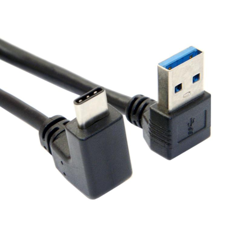cablecc USB 3.1 USB-C åץ 90٥󥢥󥰥Aǡ֥ ֥åȥե