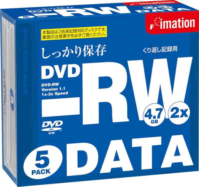 Imation DVD-RW 4.7GB データ用 5枚パック 