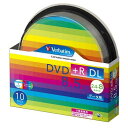 三菱ケミカルメディア Verbatim 1回記録用 DVD R DL DTR85HP10SV1 (片面2層/2.4-8倍速/10枚)