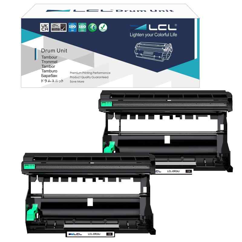 LCL Brother用 DR24J DR29J DR-24J DR-29J 増量 (2パック ブラック) 互換ドラムユニット 対応機種: HL-L2375DW HL-L2370DN HL-L2330D MFC-L2750DW MFC-L2730DN DCP-L2550DW DCP-L2535D FAX-L2710DN DCP-L2537DW DCP-L2550DN DCP-L2510D