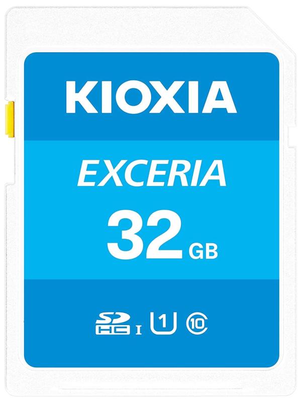 Kioxia 16GB 32GB 64GB 128GB 256GB Exceria SD[J[h SDXC UHS-I U1 Class 10 ǂݎ100MB/b