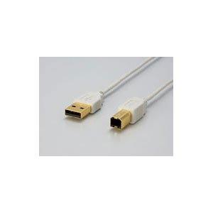 BUFFALO Arvel USB スリムケーブル ホワイト AUSxxWH