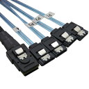 CABLEDECONN 0.5M ¢SFF8087 Mini SAS 36ԥ  åդ - SATA 7ԥ ᥹ (X4) եɥ֥졼ȥ֥