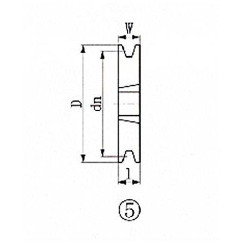 EVN ブッシングプーリー SPB 125mm 溝数1 SPB125-1