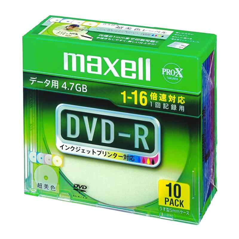 maxell f[^p DVD-R 4.7GB 16{Ή CNWFbgv^ΉJ[~bNX(Ch) 10 5mmP[X DR47WPMD.S1P10S A parent