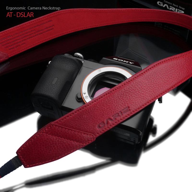 GARIZ Italian Leathere with Alcantara JlbNXgbv AT-DSLAR Ergonomic Camera Neckstrap