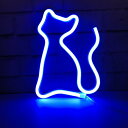 LEDねこライト屋内装飾夜ランプネオンサイン イルミネーション ナイトライト 壁の装飾ライト雰囲気作り バレンタイン ホーム飾り付け 結婚式 パーティー クリスマス キッズおもちゃ 誕生