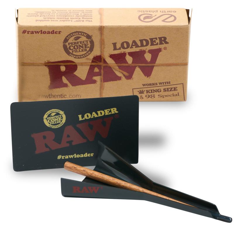 RAW Cone Loader - Cone Rolling Papers Filler &amp; Scoop Card by RAW