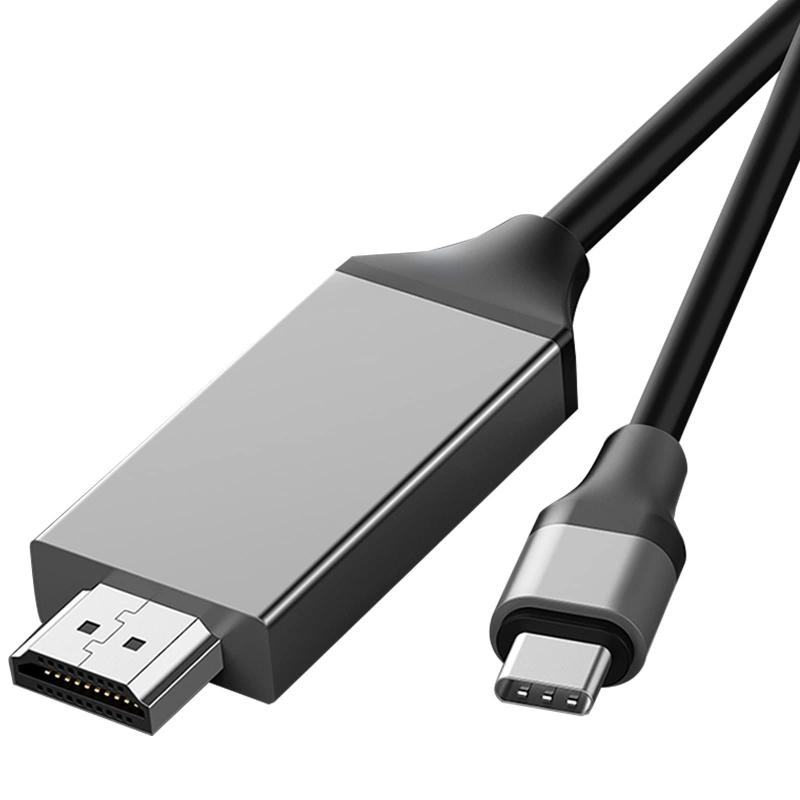 VAVIICLO USB Type C HDMI 変換 ケーブル 4K 2M接続ケーブル【4K UHD映像出力/タイプC HDMI変換アダプター】Thunderbolt3 対応 MacBook Pro/MacBook Air/iPad Pro/Galaxy その他USB-C機器対応