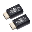 EVanlak(イヴァンラック) 第3世代 HDMI EDIDエミュレーター パススルー エミュレーターアダプター不要 Mac ThunderboltからHDMIスイッチ/エクステンダー/AVレシーバー/ビデオスプリッターに対応 1920X108