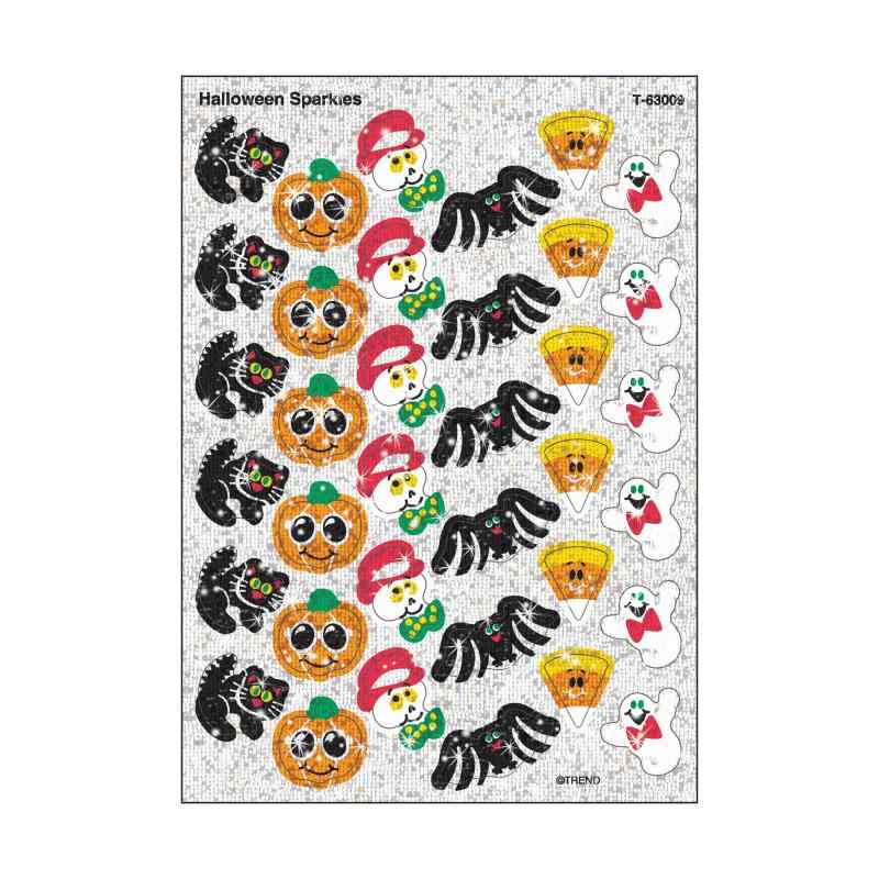 gh قуV[ LL nEB 72 Trend Sparkle Stickers Halloween Sparkles T-63009