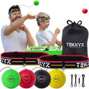 TEKXYZ ボクシング リフレックスボール ファミリーパック | 調節可能なヘッドバンド2個 + 初心者用リフレックスボール x 2 + ベテラン用リフレックスボール x 1 + ボクサー用リフレックスボール
