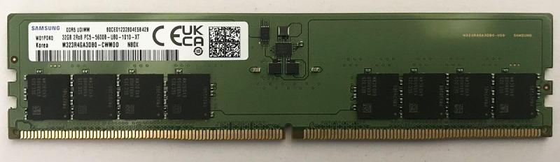 SAMSUNG サムスン PC5-44800 DDR5-5600 32GB デスクトップPC用 メモリー 288pin Unbuffered DIMM M323R4GA3DB0-CWM バルク品