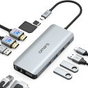 USB C ハブ 11-in-1 トリプルディスプレイ Omars USB Type C ハブ HDMI ドッキングステーション【デュアル 4K HDMI/VGA/PD 100W 急速充電/1Gbps イーサネット/4USB-A ポート/MicroSD SDカード】MacBook Pro Air/iPad/Sam