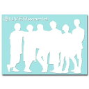 絵柄だけ残る ステッカー M 「UVERworldシルエット」 白 059W