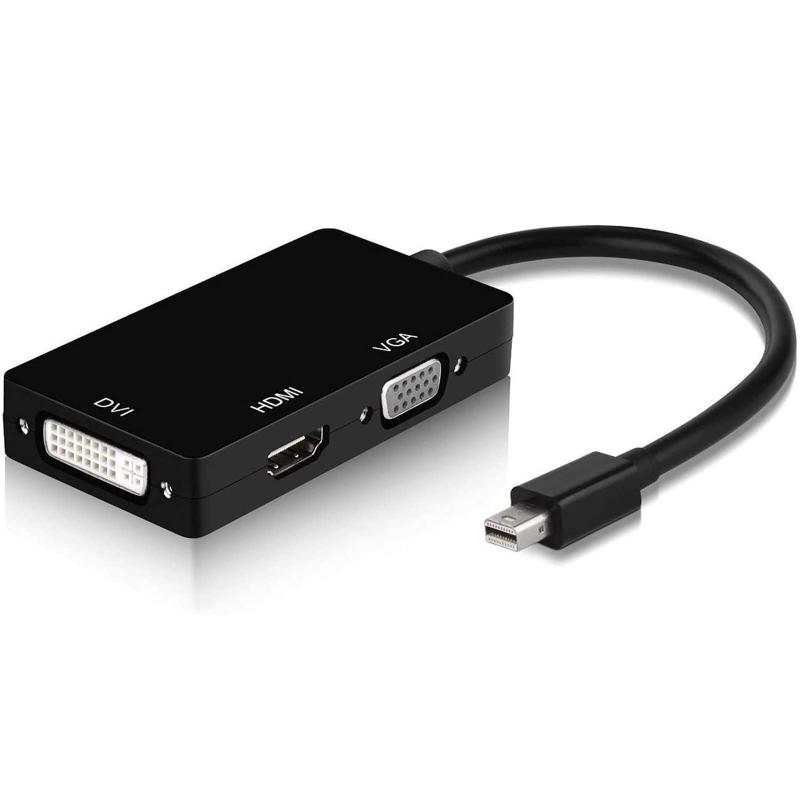 MELODAY 3in1 Mini Displayport to HDMI DVI VGA 