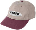エックスガール 帽子 レディース [エックスガール] キャップ LINE OVAL LOGO 6PANEL CAP レディース