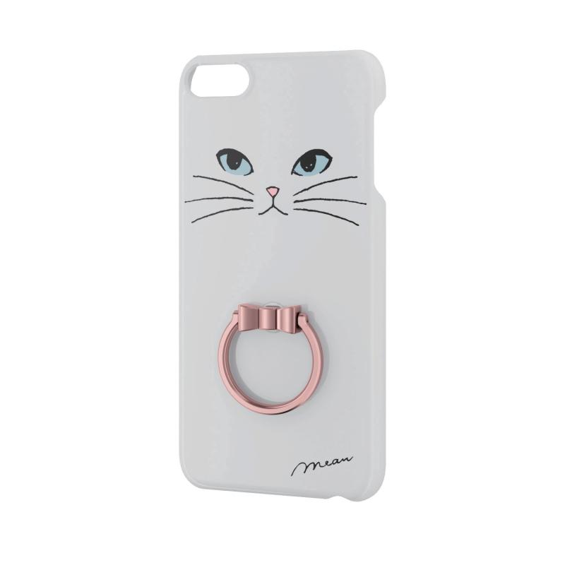 エレコム iPod Touch ケース ハード ポリカーボネート素材 リング付き 指輪 for Girl 黒ネコ AVA-T17PVRJBK