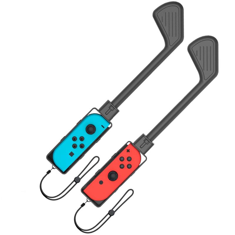 ゴルフセット（ジュニア） BingDi Nintendo Switch マリオゴルフ用のゴルフロッド マリオゴルフ用のコントローラー 大人と子供 ストラップ付き 2個セット