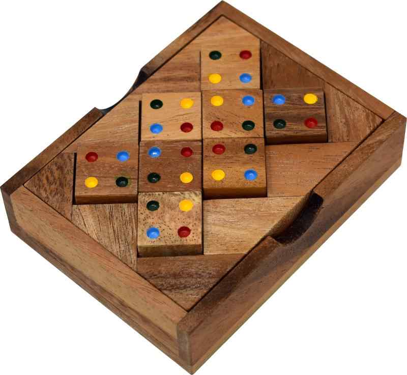 J[}b`OXNGA ؐpY m ]g ColorMatchingSquare WoodenPuzzle MadeinThailand [sAi]