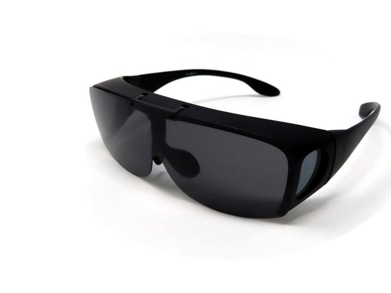 ネオビジョン オーバーサングラス メンズ レディース 偏光レンズ 跳ね上げ式 メガネの上から 軽量