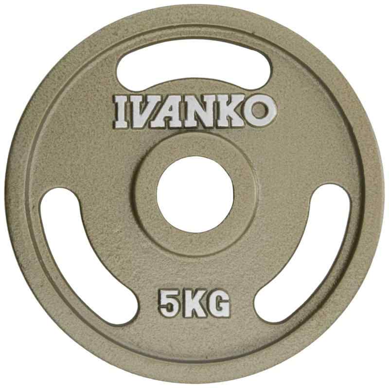 IVANKO(イヴァンコ) ウェイトプレート スタンダードペイントイージーグリッププレート 5kg/10kg/20kg 直径51mm グリップ式プレート