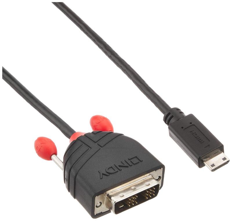 LINDY Mini HDMI - DVIϊP[uAubNCA1m(^:36281)