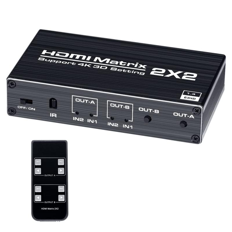 BLUPOW 4K60HzΉ HDMI}gbNX ZN^[ 22o ؑ֋@ z Xvb^[ HDMI2.0EHDCP1.4E3DΉ PS4ProEXboxEFire TVȂǑΉ VA132