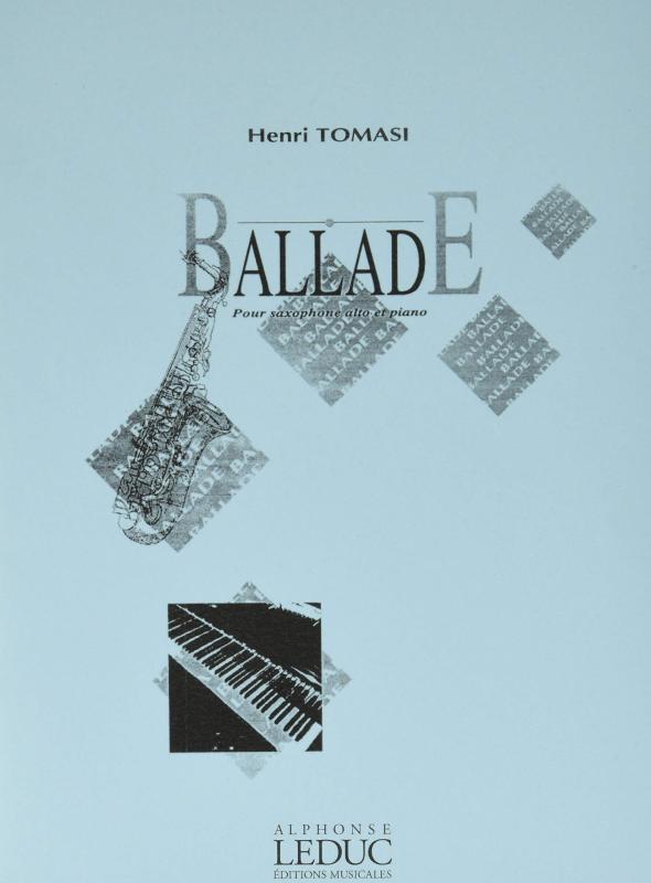 ウィットナー トマジ : バラード サクソフォンとピアノのための (サクソフォン、ピアノ) ルデュック出版