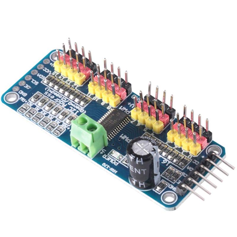 ACEIRMC PCA9685 16チャンネル 12-ビット PWM Servo モーター ドライバー IIC モジュール Arduinoに対応 ロボット