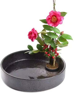 花器 水盤 花瓶 生け花用の花器 花器 フラワーベースセラミック 生け花 陶器花入れ いけばな道具 華道用花器…