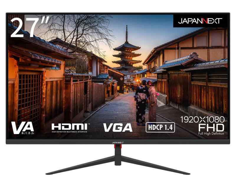 JAPANNEXT 27C` HDMI/VGAڃtHDtj^[ JN-V27FLFHD