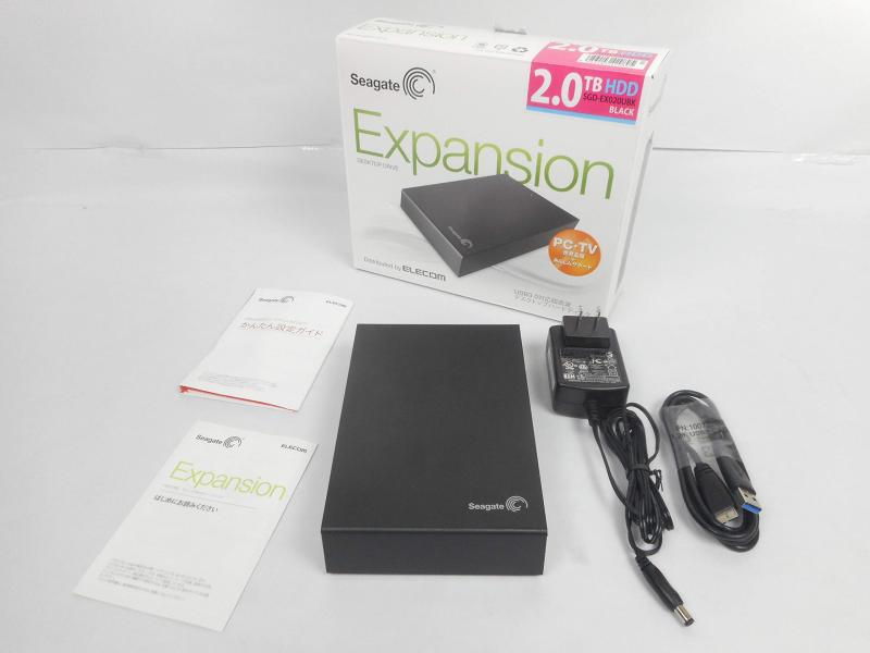 Seagate Expansion Desktop Drive USB3.0 Black SGD-FEX0UBKシリーズ