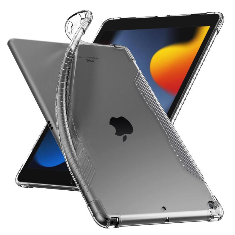 ipad 9 P[X 2021 MoKo iPad 10.2 P[X 8(2020)/7(2019) Kp NAP[X TPU \tg lpʕی y ^ ϏՌ Vv P[X h~ tȒP