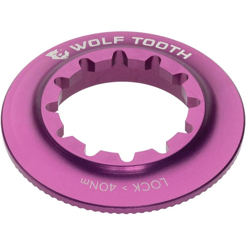 EtgD[X(Wolf Tooth) Centerlock Rotor Lockring-Internal Spline PurpleEZ[VE9mm QRA12mmX[ANXΉ