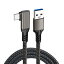 USB Type C ֥ L USB3.1 Gen2  c ֥ (10Gbps ǡž /60W 5A®) USB-A to USB-C û ® ѵץʥԤ Galaxy S10 / S10+ / S9 / S9+iPad Pro (2018) / iPad Air 5 / MacBook/MacBook Air