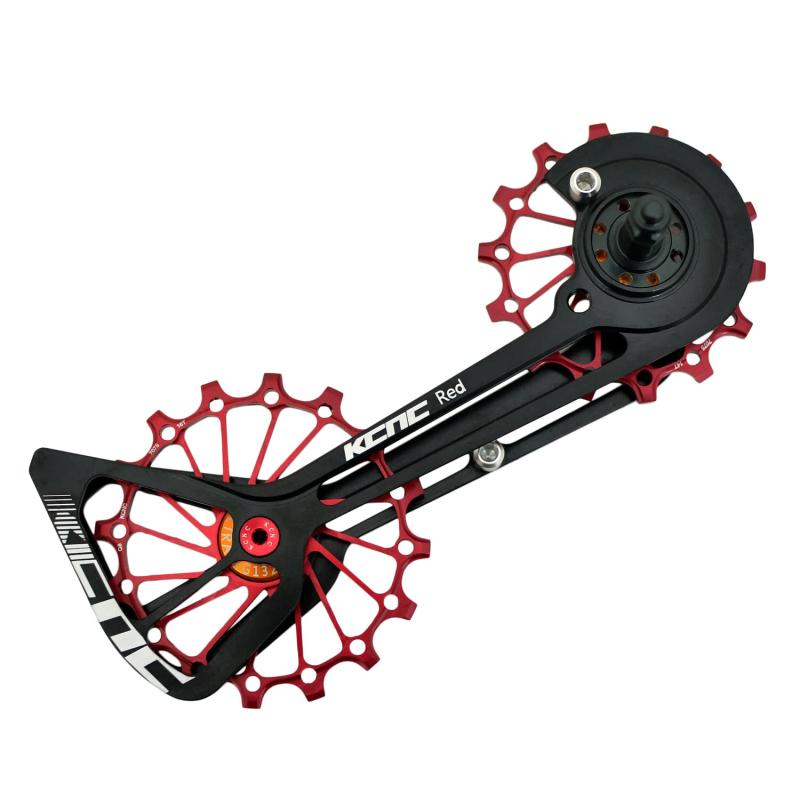 KCNC Road Oversize Pulley Wheel Cage For SRAM Red Force Rival Mechanical, Red, KOT39-002R, SK2051