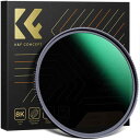 K&amp;F Concept 磁気NDフィルター ND64+レンズキャップセット 磁気吸着 装着便利 28層ナノコーティング減光フィルター 超薄型 撥水 防汚 アダプターリング+収納ポッチ付き