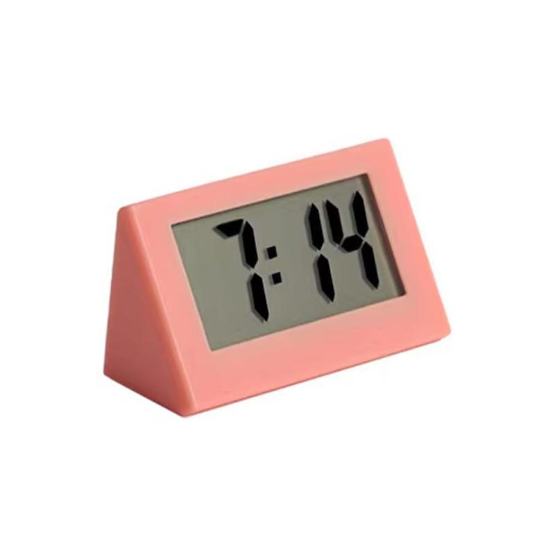 電子時計 ティック電気目覚まし卓上時計 ホーム用ボタン電池付きLCD超薄型アラームデジタル時計デジタル電子時計
