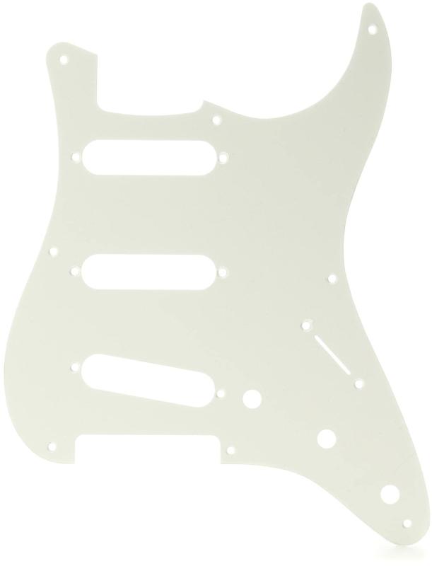 Fender sbNK[h Pure Vintage Pickguard, '56/'59 Stratocaster?, 8-Hole Mount, Eggshell, 1-Ply