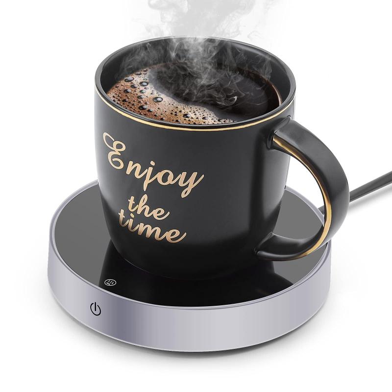 しいコーヒーカップウォーマーとオフィスウォーマー 3つの温度設定を備えた電気飲料ウォーマー ココアミルク用のコーヒーウォーマー オフィス用の自動オン/オフ重力センサーウォー
