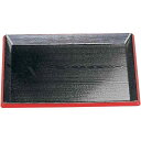 J-kitchens 尺2利休 盆 黒天朱SL(約 36.2 x 26.4 x 1.8cm) 日本製