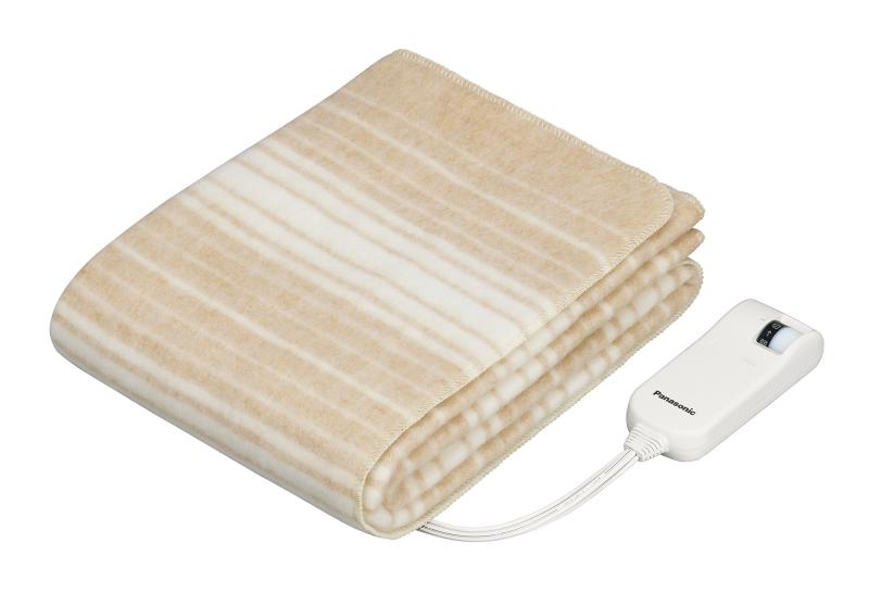 パナソニック 電気しき毛布 シングル 丸洗い可 室温センサー付 ベージュ