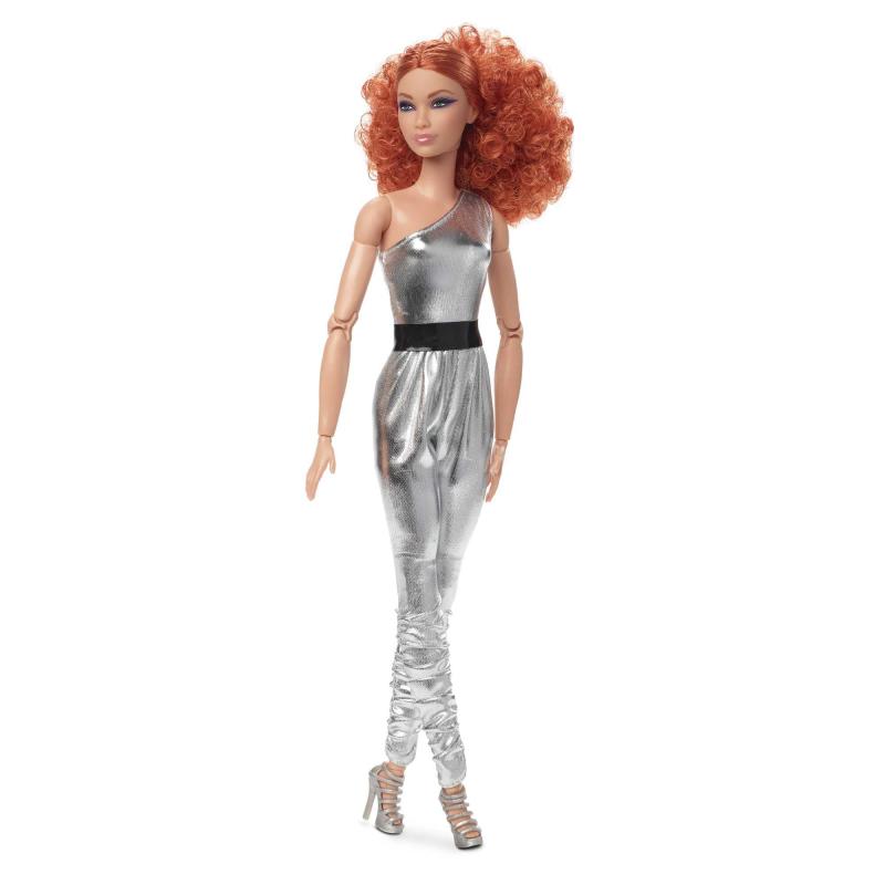 Barbie Signature Barbie Looks Doll (Red Curly Hair, Original Body Type), Fully Posable Fashion Doll, Gift for Collectors