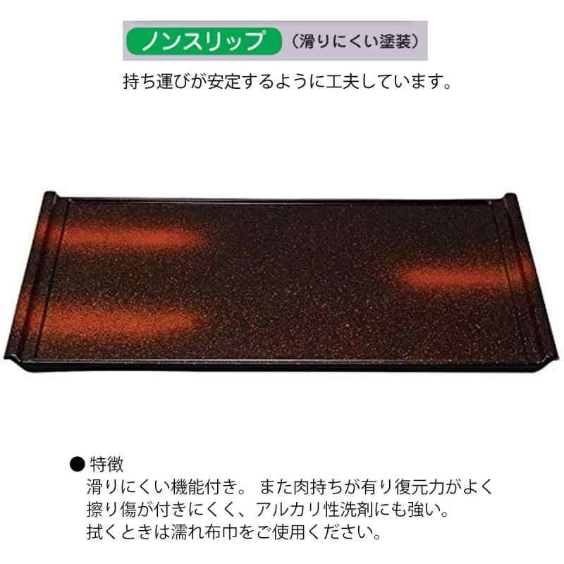 J-kitchens 滑り止め 機能付き お盆 トレー 37.3 x 25.5 x 1.8cm No212946 日本製 2