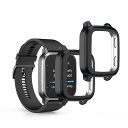 kwmobile 2x ケース 対応: Garmin Venu Sq 2 Music/Sq 2 カバー - フルカバー シリコン 耐衝撃 全体保護 黒色/透明ぴったり: 以下のデバイスに対応: Garmin Venu Sq 2 Music / Sq 2フルプロテクション: 頑丈で柔らかいTPUシリコンで作られた保護カバーが、あなたのスマートウォッチの画面全体を保護し、汚れや傷、破損から守ります。ランニングウォッチのフルボディを保護しても、スクリーンや側面のボタンの操作はスムーズ。快適な使用をサポートします。日常生活の相棒に: 衝撃に強いソフトなシリコンカバーで活動量計を保護すれば、ランニングやトレーニングの際はもちろん、お家やオフィスなど日常的な使用でも安心。大切なスマートバンドとより長く一緒にいるためのシリコン製保護ケースです。ご注意ください: 水泳やシャワーの後など、強い湿気や汗、水分によりシリコンカバーのタッチ感度が低下することがあります。感度を回復させるには、乾いた布でシリコンケースを拭いてください。また、スクリーンプロテクターとの併用には適しておりませんので、ご注意ください。製品: 万が一購入商品に不具合がありましたら、弊社カスタマーサービスまでご連絡ください。お問い合わせ内容に応じて代替品交換または返金が可能です。ご安心して購入ください。